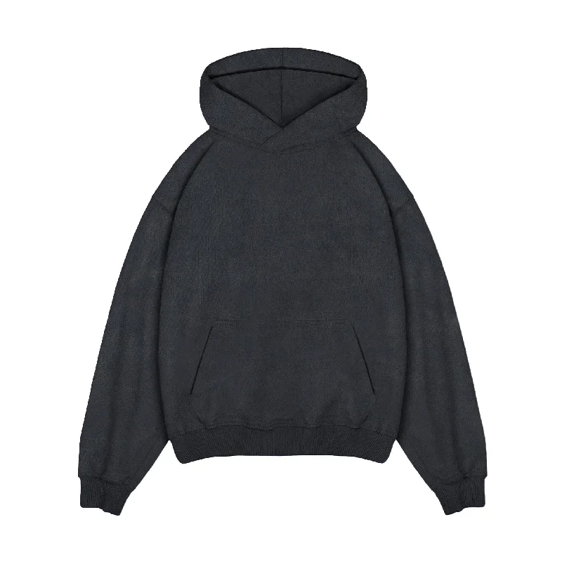 fade zip-up hoodies -Hoodie - Vintage Black