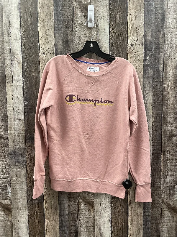 vibe sweatshirts pride -Sweatshirt Crewneck By Champion In Pink, Size: S