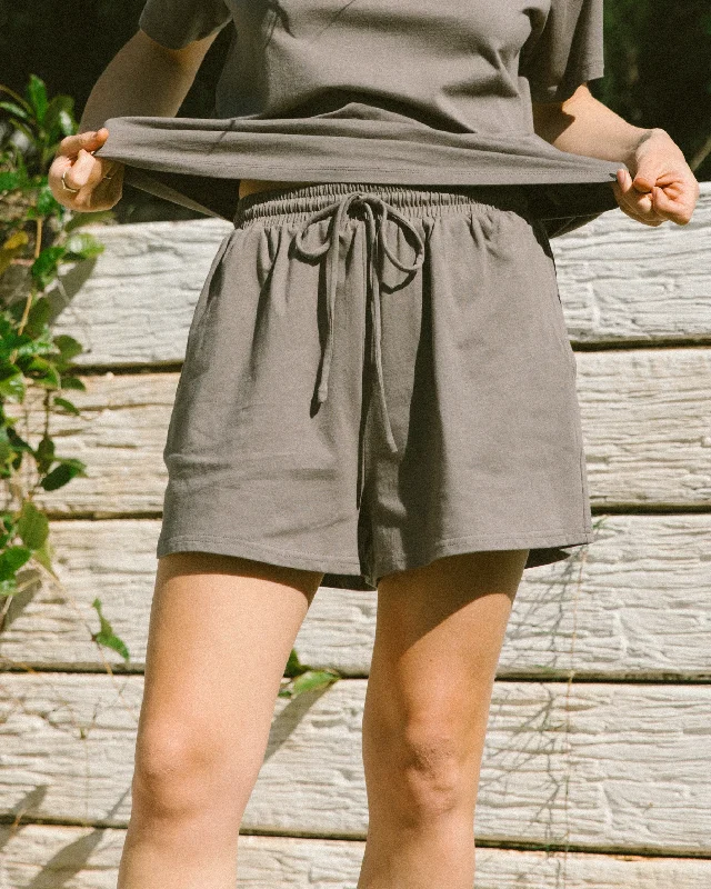 abstract vivid shorts -Essentials Shorts | Charcoal