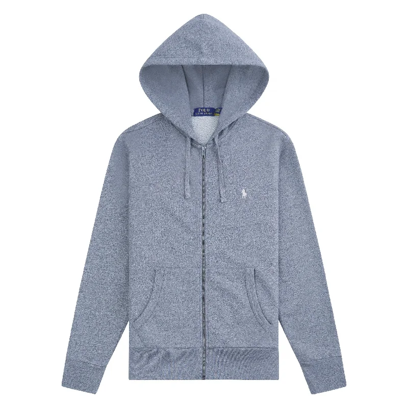 summit cool hoodies -Loopback Full-Zip Hoodie | Dark Vintage Heather