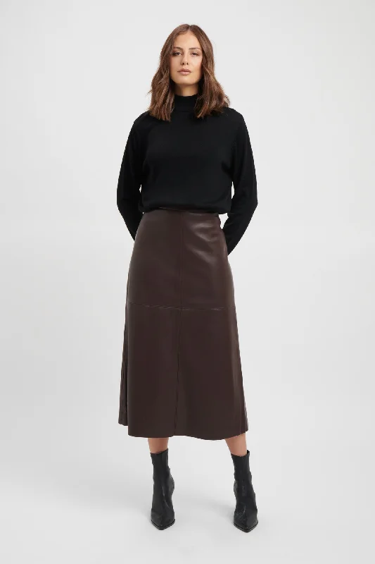 trim flared skirts -Phoenix Midi Skirt