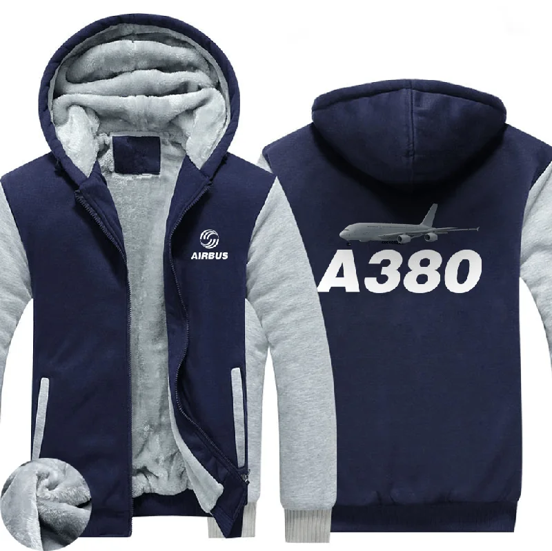 pet vivid hoodies -AIRBUS A380 ZIPPER SWEATERS