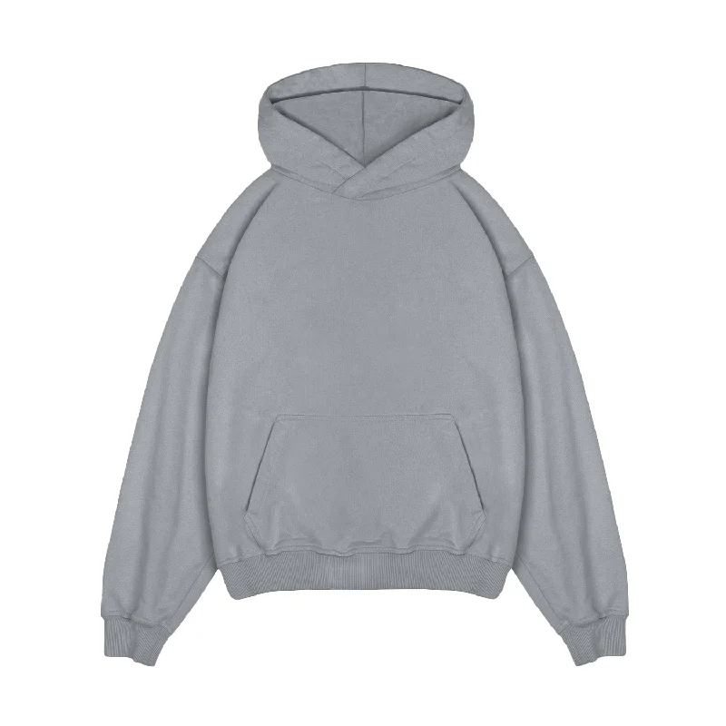 palm vibe hoodies -Hoodie - Ocean Grey