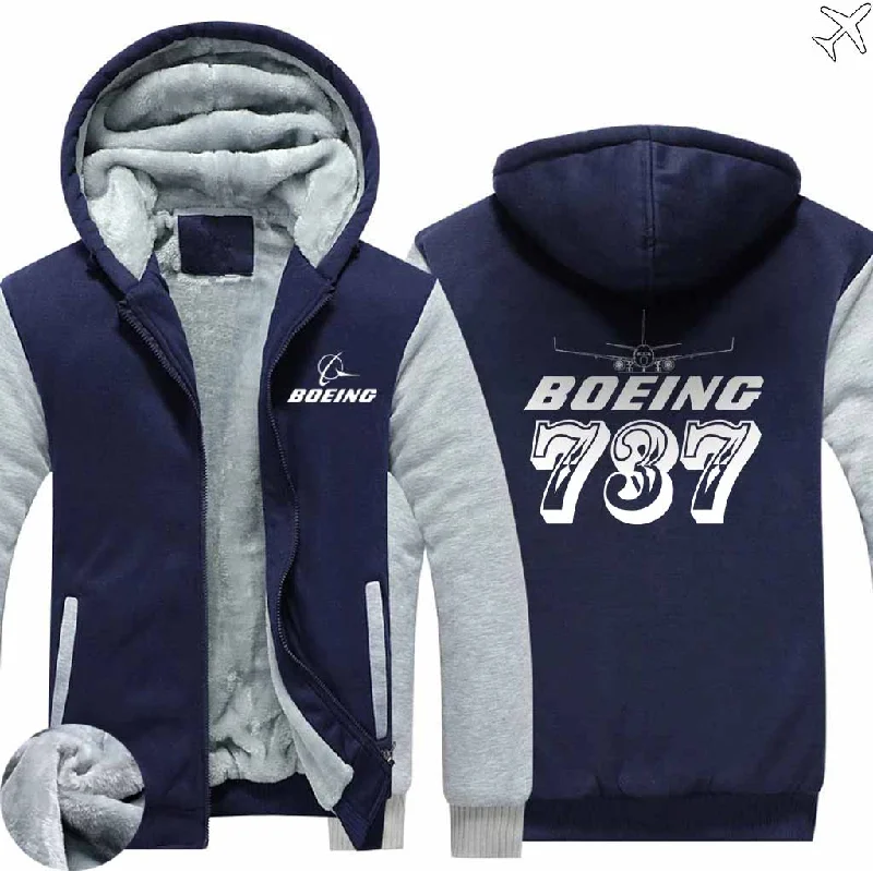 cheery chill hoodies -BOEING 737 ZIPPER SWEATERS