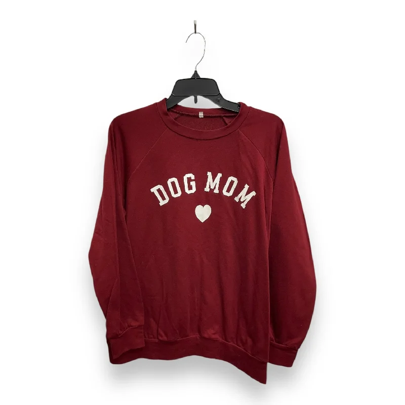 bloom design sweatshirts -Sweatshirt Crewneck By Clothes Mentor In Red, Size: L