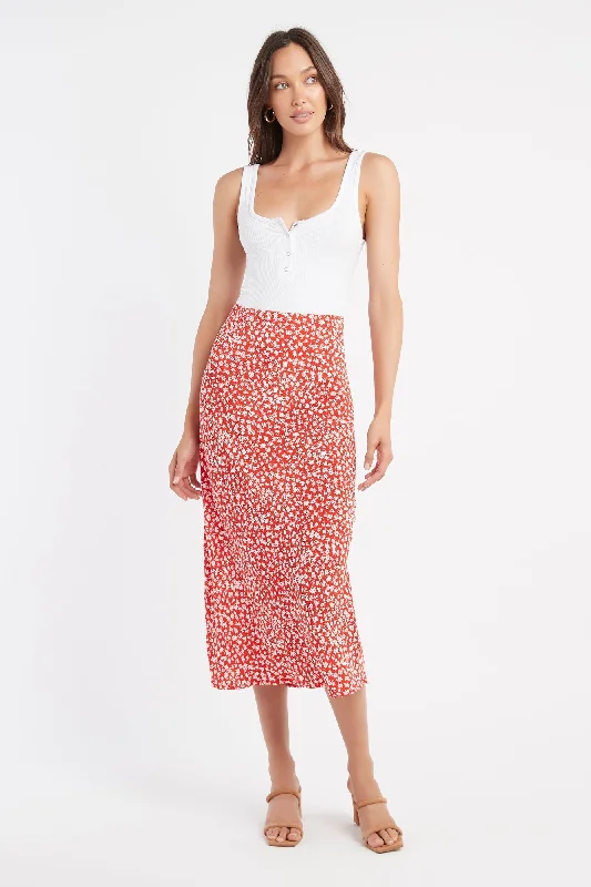 trendy contrast skirts -Hana Slip Skirt