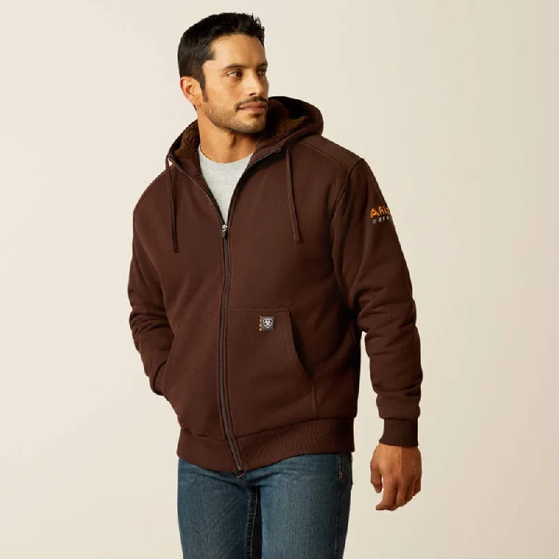 bud bold hoodies -Ariat P30438 Rebar All-Weather Sherpa-Lined Full Zip Hoodie