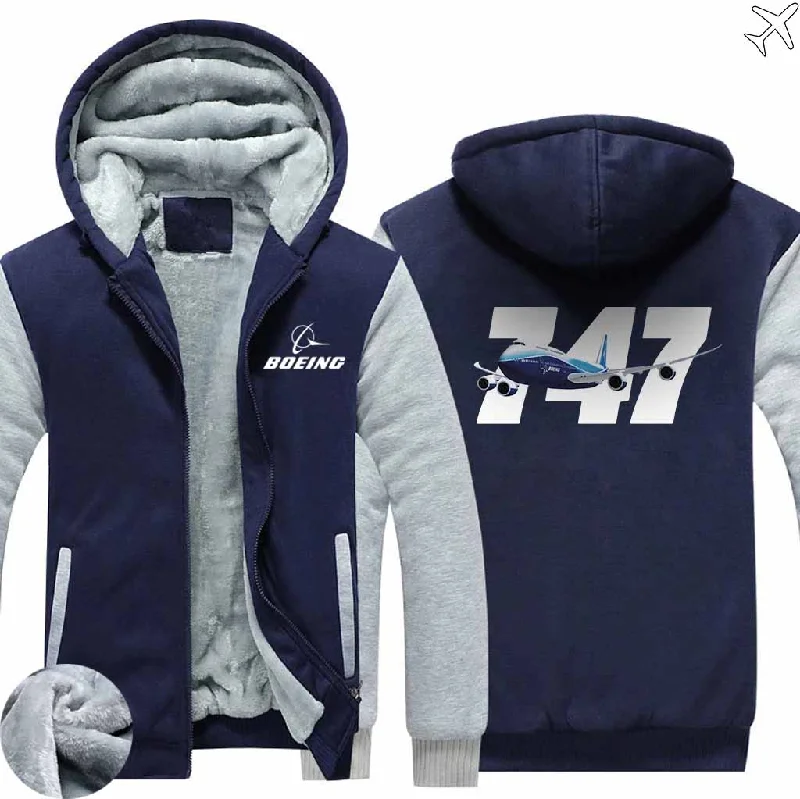 spark style hoodies -BOEING 747 ZIPPER SWEATERS