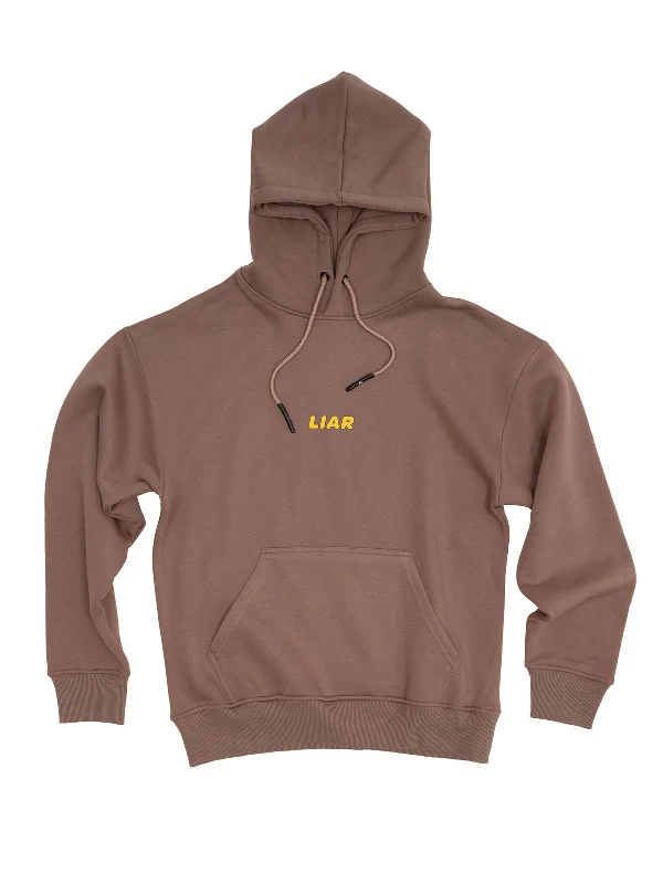 boom graphic hoodies -Liar / Oversized Pullover Hoodie