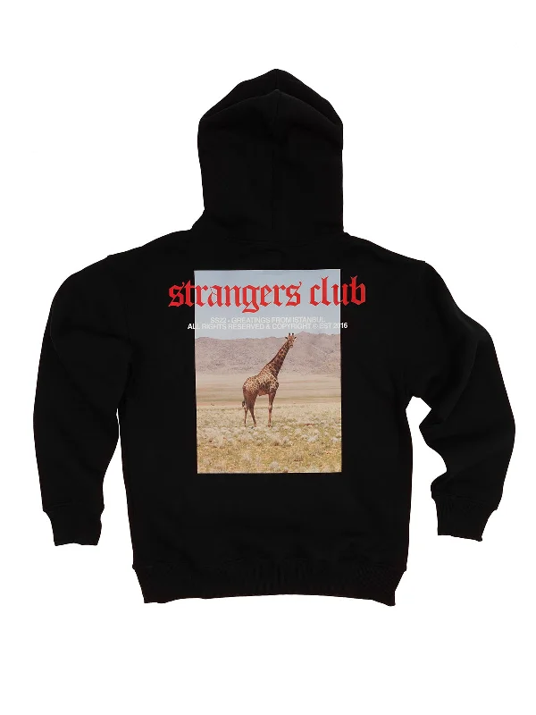 plush cozy hoodies -Strangers Club v2.002 / Oversized Pullover Hoodie