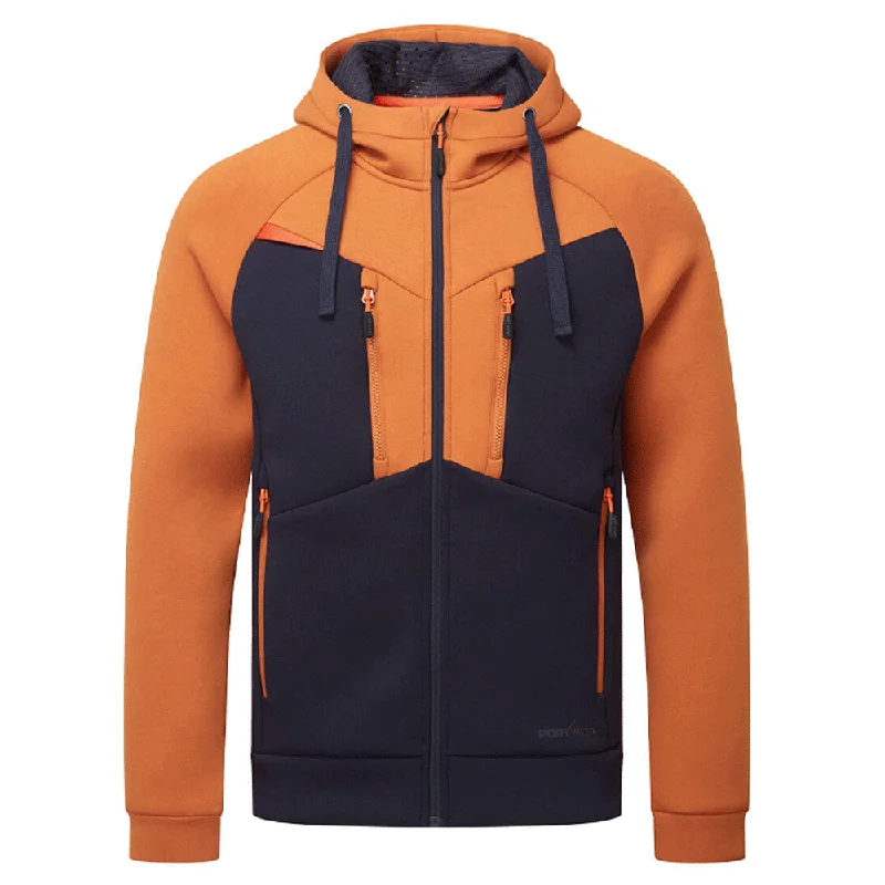 plush style hoodies -Portwest DX472 DX4 Moisture Wicking Full Zip Work Hoodie Various Colours