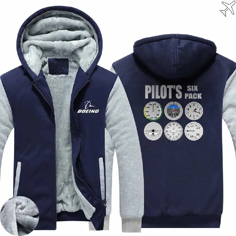 pet cool hoodies -BOEING PILOT SIX PACK ZIPPER SWEATERS