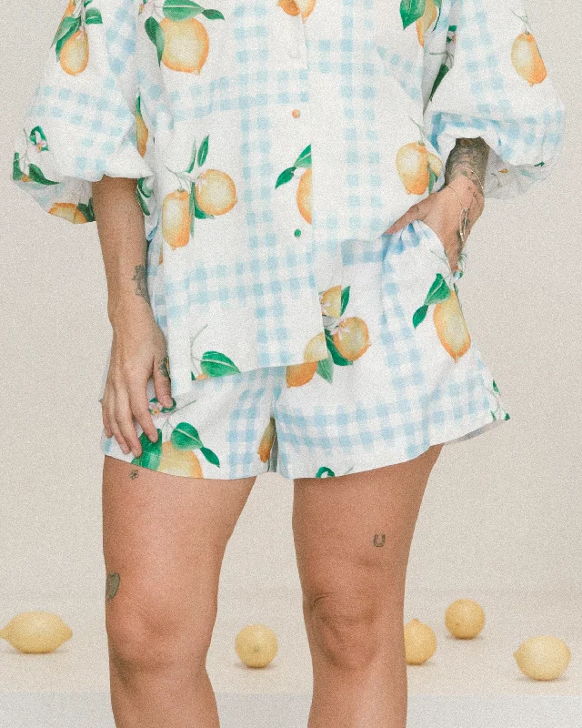 retro high rise shorts -Matilda Shorts | Lemon