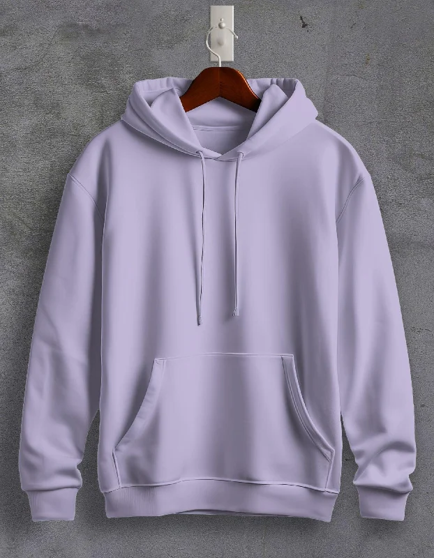 palm design hoodies -Lavender Plain Unisex Hoodie For Men/Women