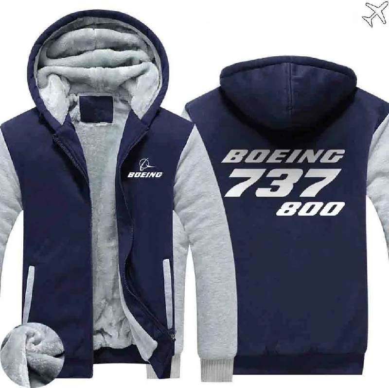 palm chill hoodies -BOEING 737-800 ZIPPER SWEATERS