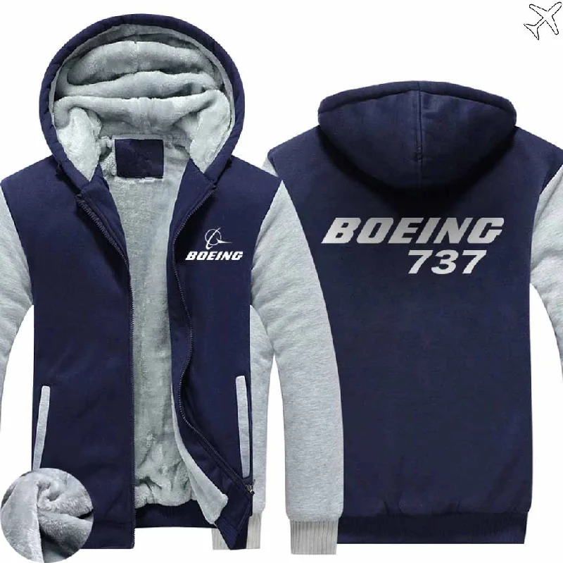 fade chill hoodies -BOEING 737 ZIPPER SWEATERS