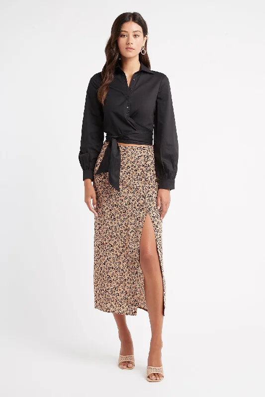 dry swift skirts -Tyla Midi Split Skirt