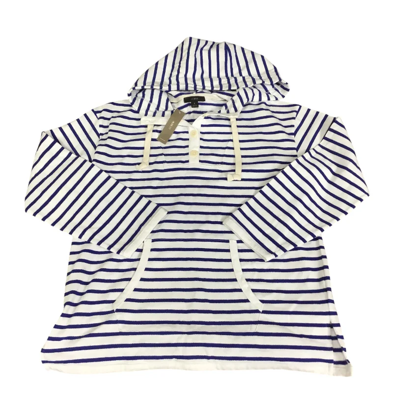 jolly style sweatshirts -Sweatshirt Hoodie By J. Crew In Striped Pattern, Size: S