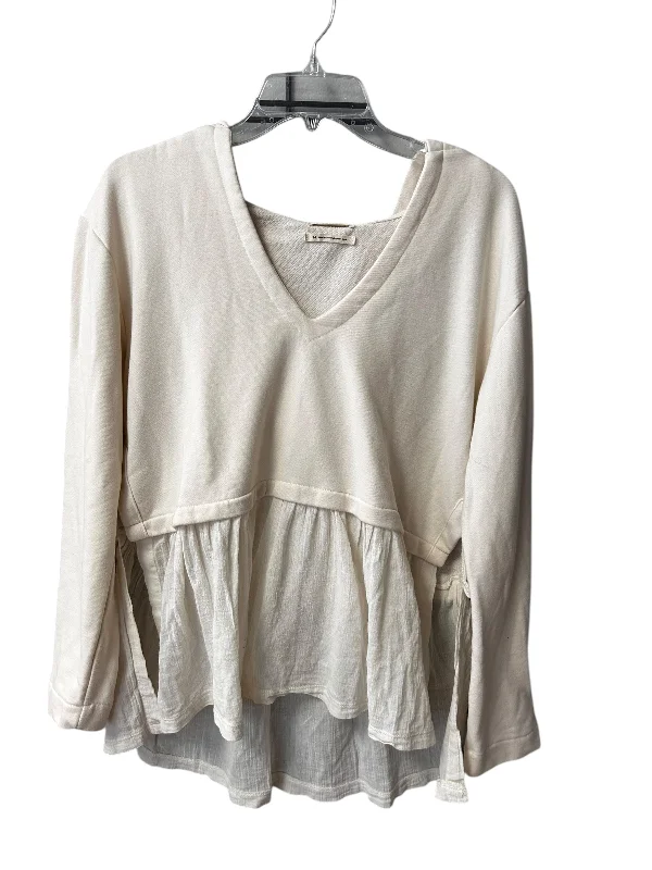 haunt sweatshirts horror -Sweatshirt Hoodie By Urban Outfitters In Cream, Size: S