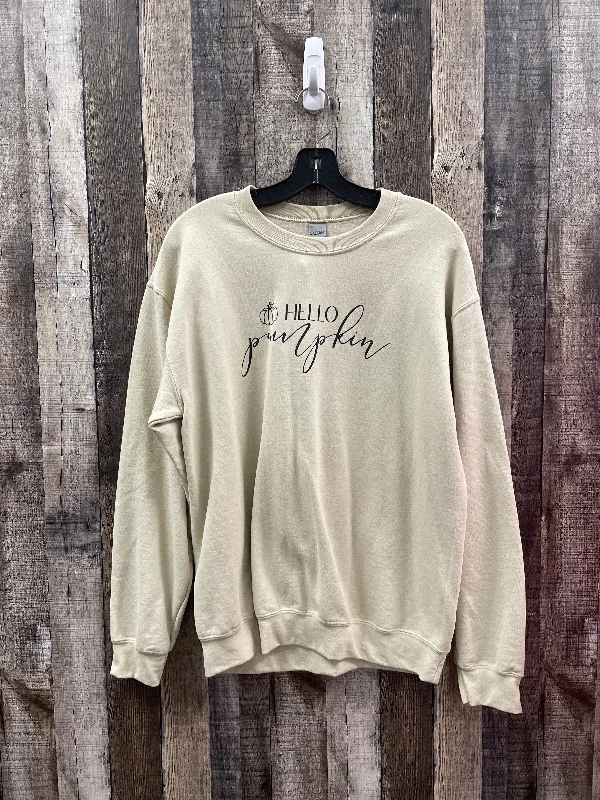 haven sweatshirts animals -Sweatshirt Crewneck By Gildan In Tan, Size: M