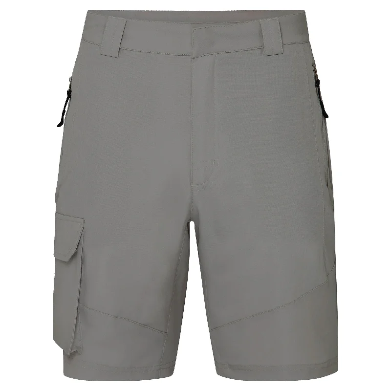 creative tie-dye shorts -Crew Short - Light Grey