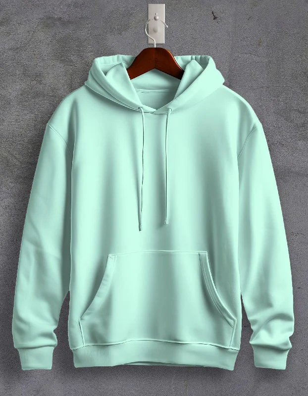 bud abstract hoodies -Mint Plain Unisex Hoodie For Men/Women