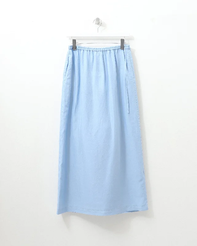 rapid dry skirts -silk-habotai maxi skirt