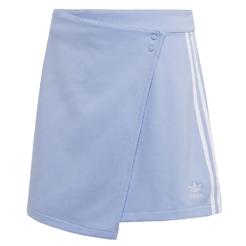 tie-dye creative skirts -adidas - Women's Classics 3-Stripes Short Wrapping Skirt (IC5476)