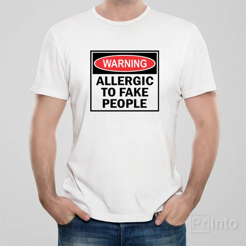 bright striped t-shirts -Allergic to fake people