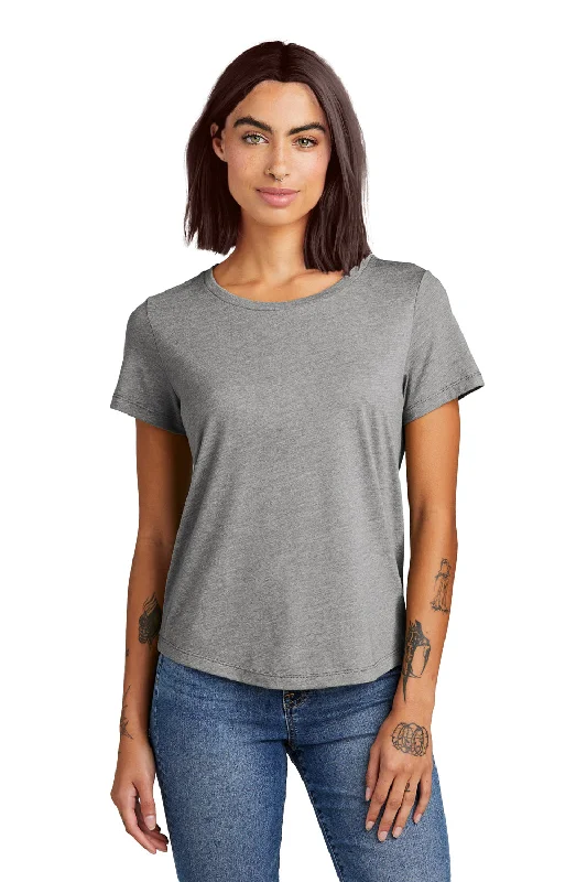 snug winter t-shirts -Allmade Womens Short Sleeve Scoop Neck T Shirt - Aluminum Grey