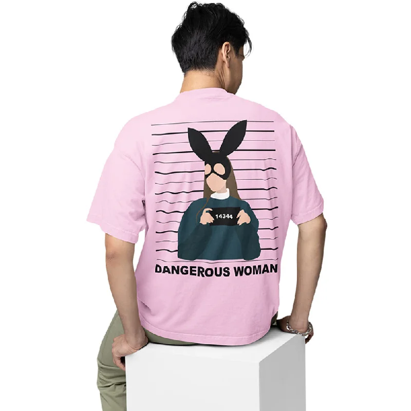 trendy cropped t-shirts -Ariana Grande Oversized T shirt - Dangerous Woman