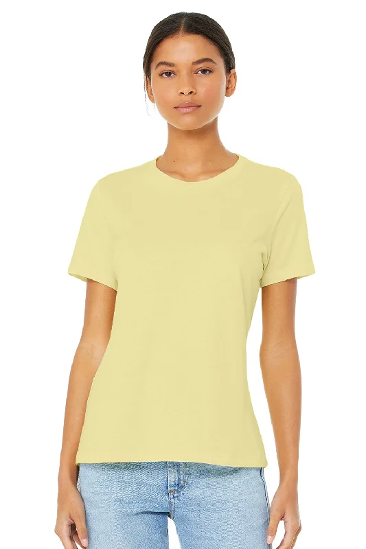 tailored smart t-shirts -Bella + Canvas Womens CVC Short Sleeve Crewneck T-Shirt - Heather French Vanilla