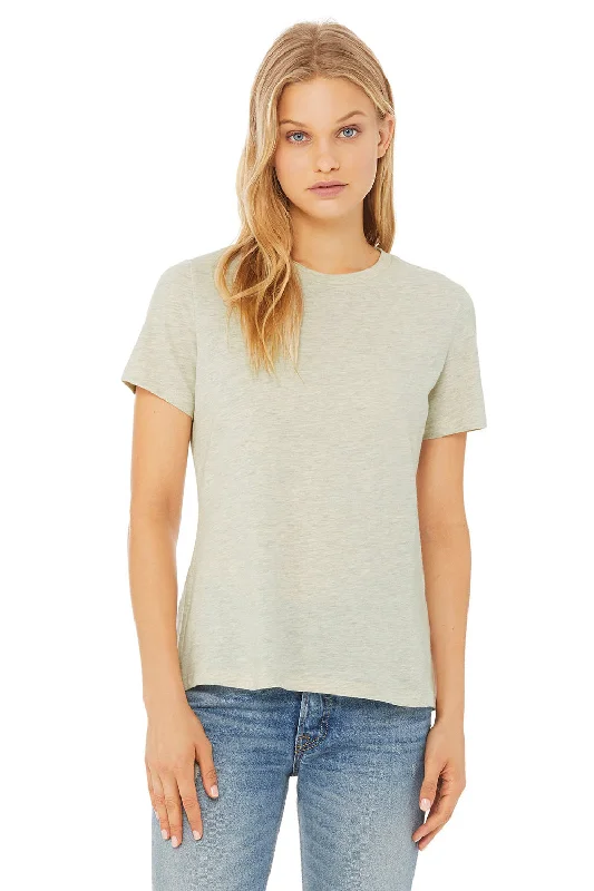 plaid timeless t-shirts -Bella + Canvas Womens CVC Short Sleeve Crewneck T-Shirt - Heather Prism Natural