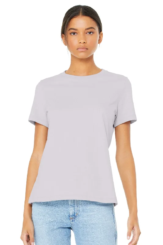 relaxed oversized t-shirts -Bella + Canvas Womens Relaxed Jersey Short Sleeve Crewneck T-Shirt - Lavender Purple Dust