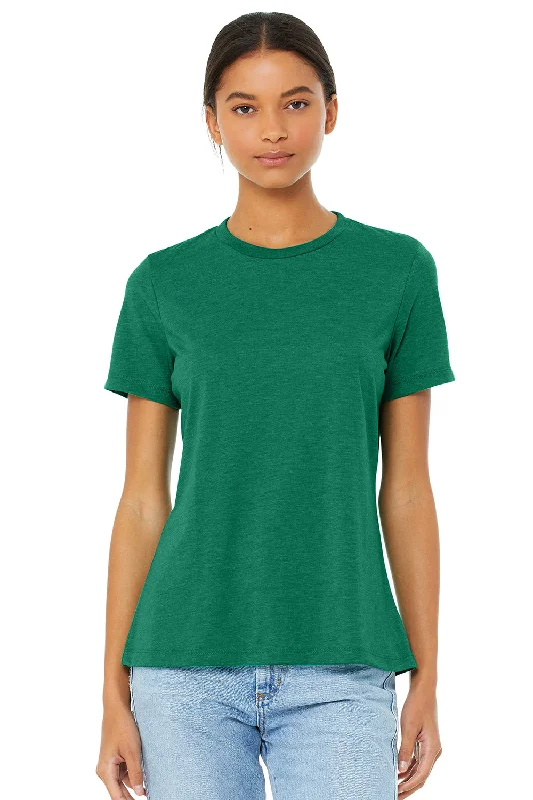 dynamic plaid t-shirts -Bella + Canvas Womens Short Sleeve Crewneck T-Shirt - Kelly Green