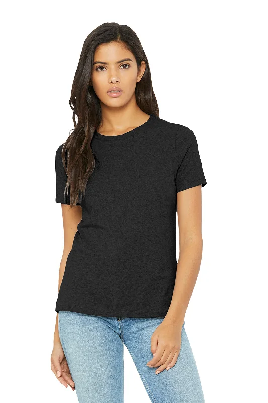 airy light t-shirts -Bella + Canvas Womens CVC Short Sleeve Crewneck T-Shirt - Heather Black