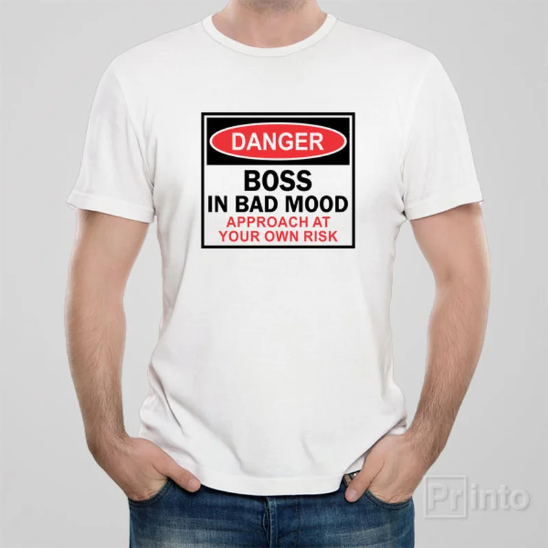 polo cool t-shirts -Boss in bad mood