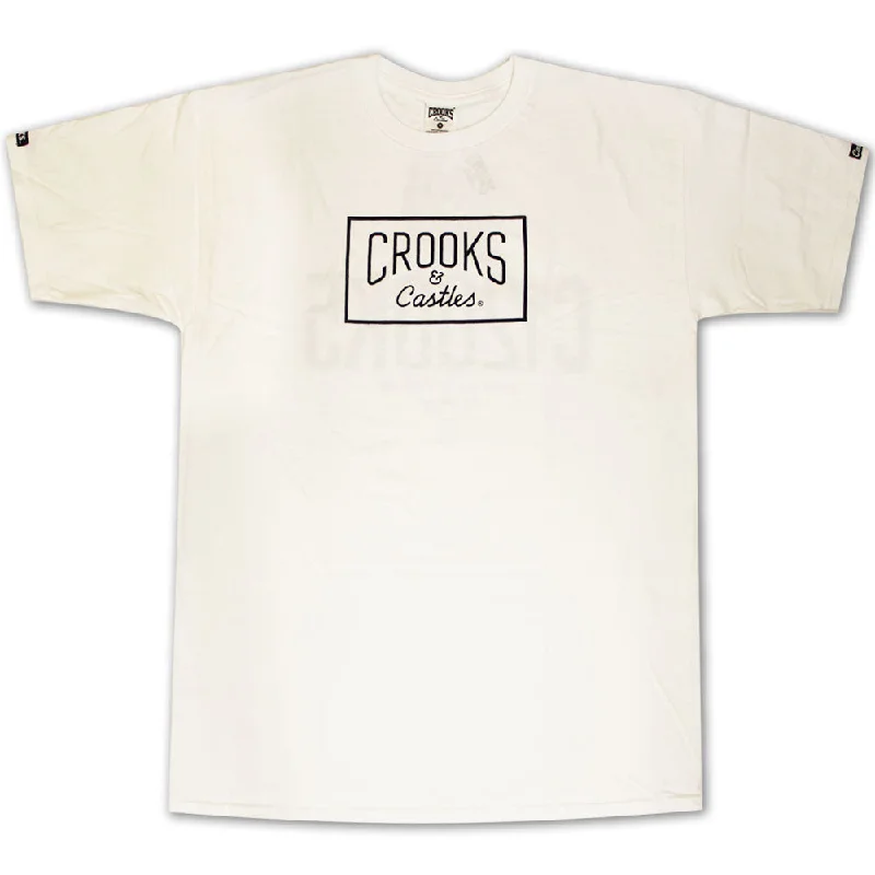 luxe green t-shirts -Crooks & Castles Castle Crksull T-shirt White