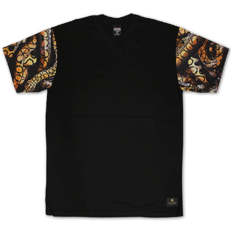 breeze cool t-shirts -Crooks & Castles Python T-shirt Black