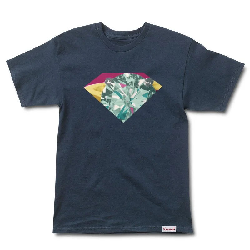 chill loose t-shirts -Diamond Supply Co Union T-shirt Navy