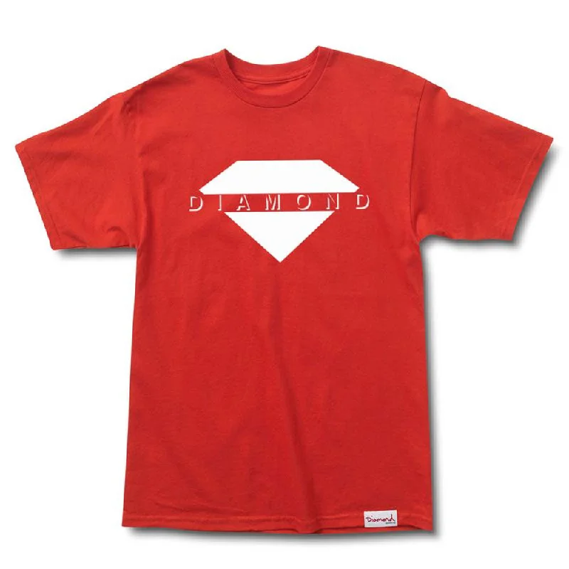 blend airy t-shirts -Diamond Supply Co Viewpoint T-shirt Red