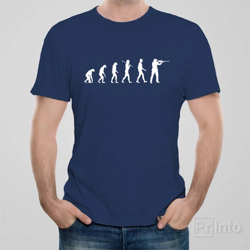 vivid athletic t-shirts -Evolution of Hunter T-shirt