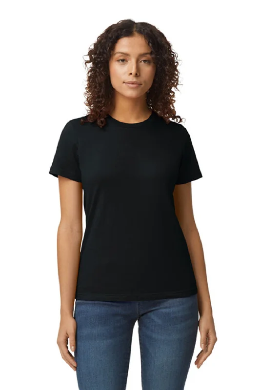 compact travel t-shirts -Gildan Womens Softstyle Short Sleeve Crewneck T-Shirt - Pitch Black