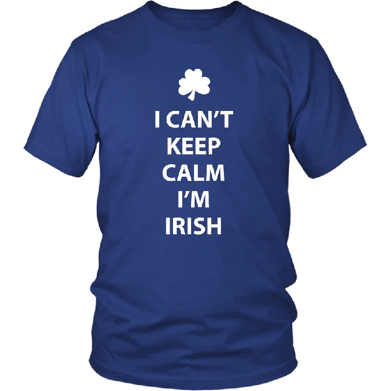 smooth knit t-shirts -I CAN'T KEEP CALM, I'M IRISH Unisex T-Shirt