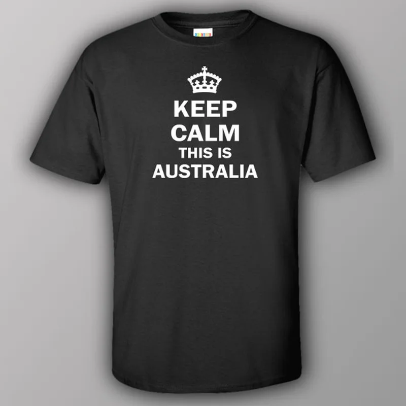 textured soft t-shirts -Keep calm this is Australia - T-shirt