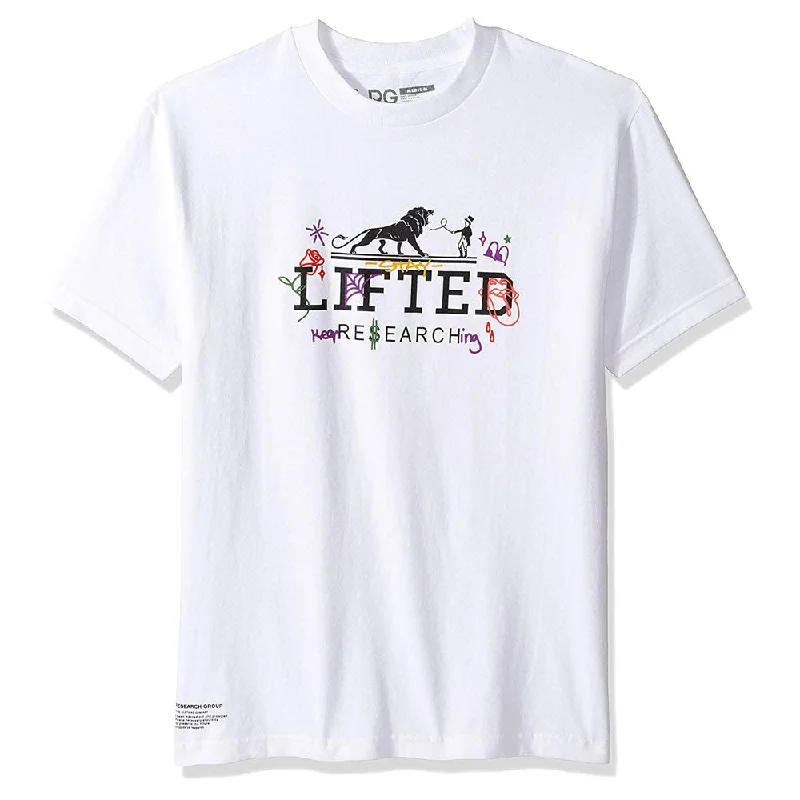 short casual t-shirts -LRG Keep Searching T-shirt White