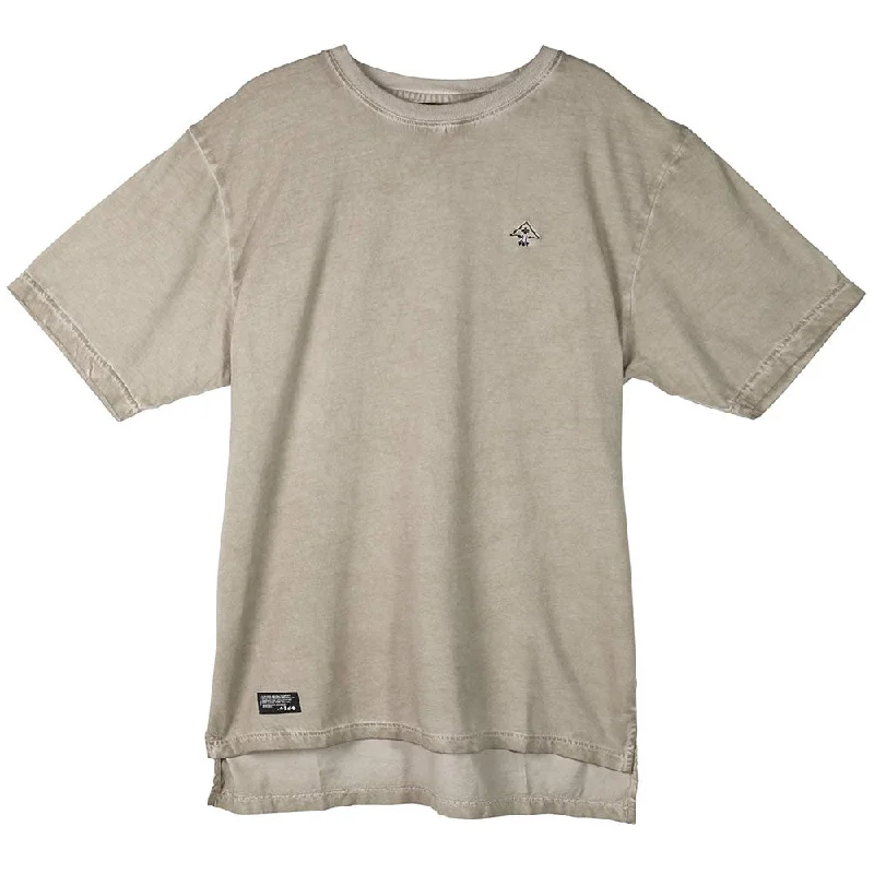 tough adventure t-shirts -LRG RC Drop Tail Wash T-shirt London Fog