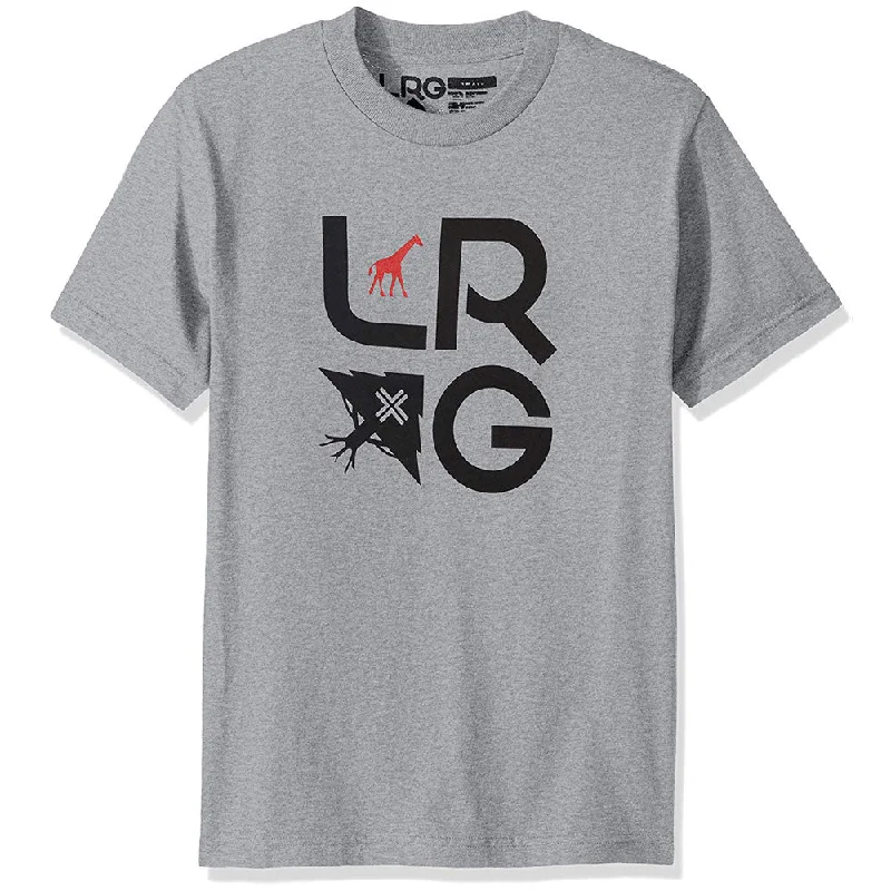 handy pocket t-shirts -LRG Stacked T-shirt Athletic Heather