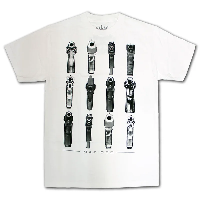 edge flowy t-shirts -Mafioso Barrels T-Shirt White