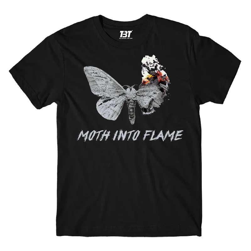 airy light t-shirts -Metallica T shirt - Moth Into Flame